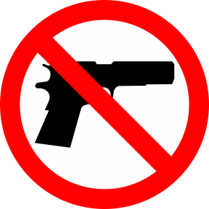 No Gun Sign